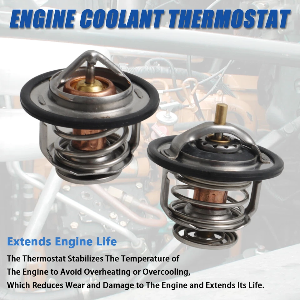 Conjunto de carcasa de dos termostato apto para 1995-1996 GMC W7500 delantero 7,1 L Foto 4 de 4