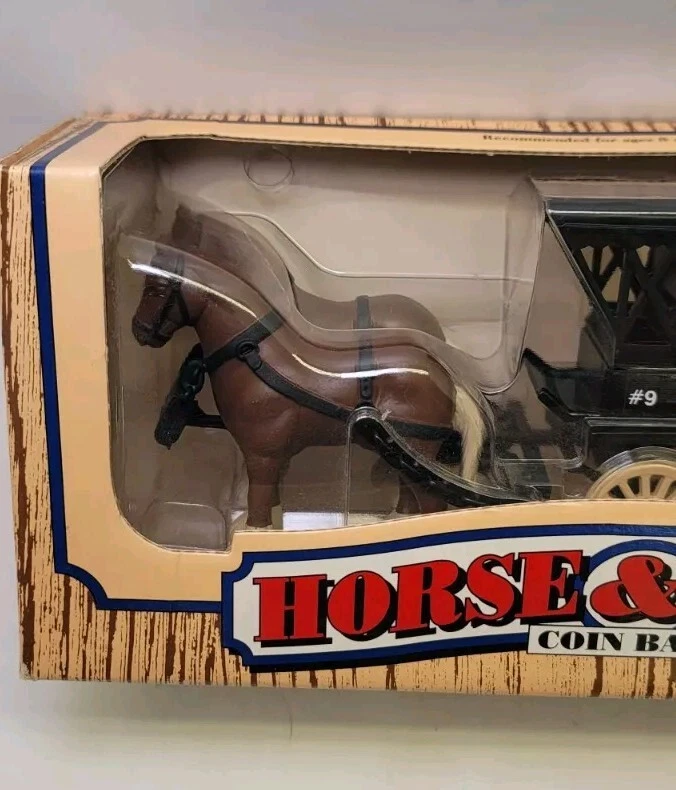 DE COLECCIÓN 1990 ERTL VERDADERO VALOR FERRETERÍA CABALLO Y CARRO BANCO #7624 SELLADO NUEVO Foto 2 de 4