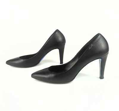 Gebraucht Wunderschön! Loriblu Damenschuh High Heels Leder schwarz blaue Sohle elegant!