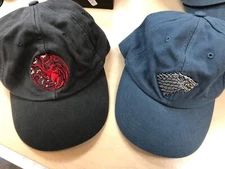 Set of 2 Game of Thrones Baseball Hat NWT Officially HBO Licensed 