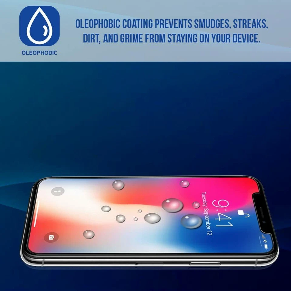 Protetor de tela para telefone iPhone X 10 pacote com 3 HD vidro temperado transparente sem arranhões - Imagem 4 de 4