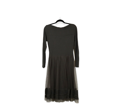 Lunn by Lilith Brown Long Sleeve Cowl Neck Women's Size 0 Tulle Wool Midi  Dress | eBay