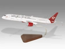 Boeing 787-9 Virgin Atlantic Desk Wood Airplane New Model Small 1/200