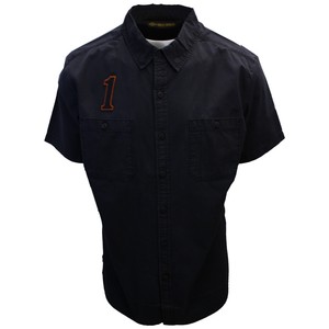 Harley-Davidson-Men-039-s-Number-One-Black-S-S-Woven-Shirt-461