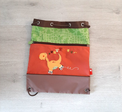 Sigikid Sportbeutel Turnbeutel Rucksack Dinosaurier - NEUWERTIG Schule Kiga