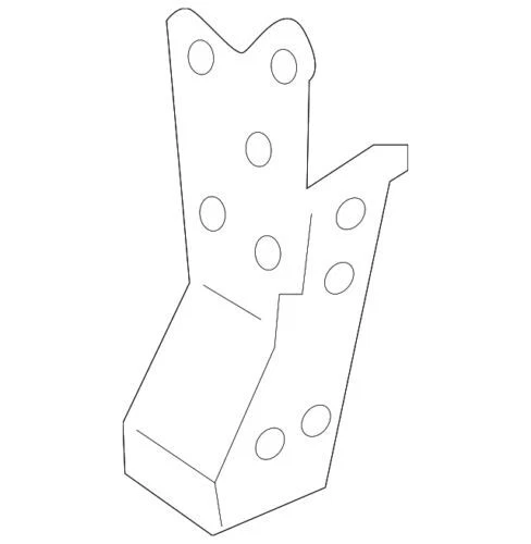 OEM NUEVO 15-18 City Express compartimento delantero soporte de riel lateral derecho 19317089 Foto 2 de 3