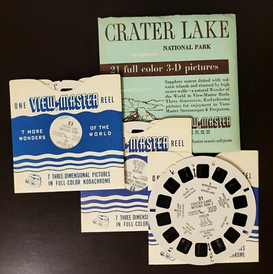  Viewmaster Set Countries Oregon, Crater Lakes National Park View-master Set 