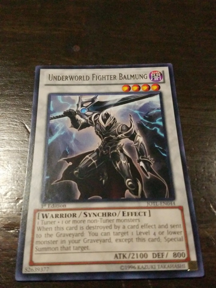 Yu-Gi-Oh! Card - Underworld Fighter Balmung (JOTL-EN044) - Rare - Judgment Of The Light Set