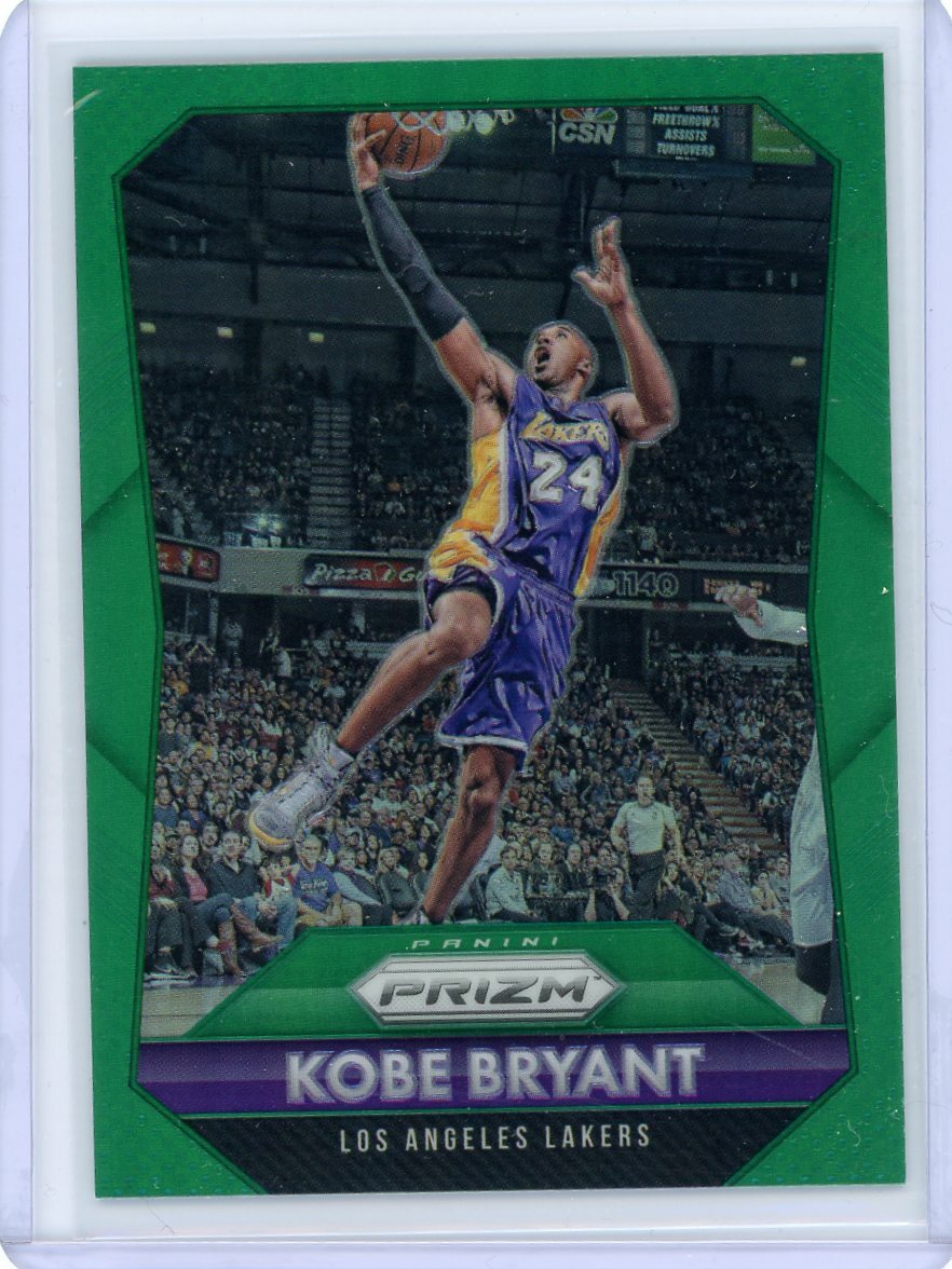 2015-16 Panini Prizm Green Prizm #182 Kobe Bryant
