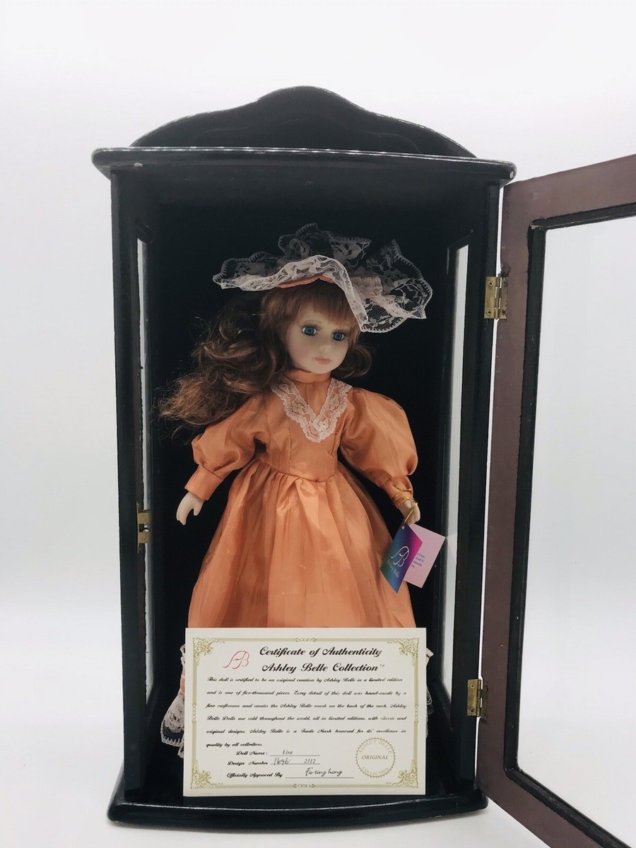 Ashley Belle Porcelain Doll Collection 15” With Certificate of