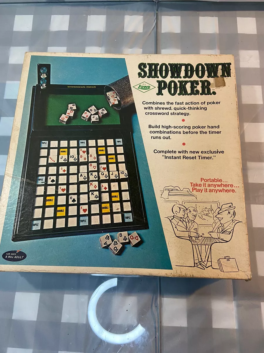 Vintage - Showdown Poker 1971 Dice Board Game - E.S. Lowe Company Inc.