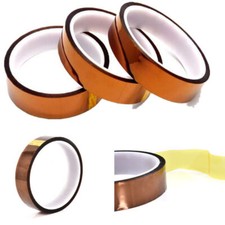 10/20/30mmX 100Ft Gold High Temperature Heat Resistant Kapton Tape Polyimide BGA