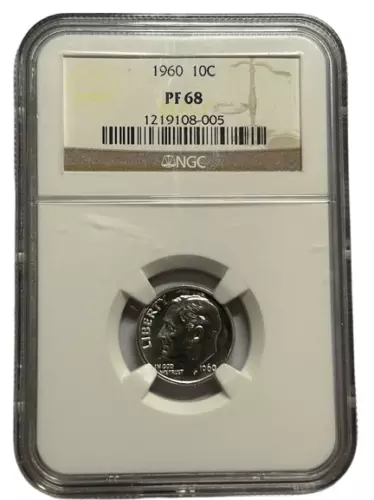 NGC 1960 PF68 Roosevelt Silver Dime 10c 1219108-005