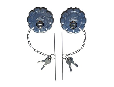 Road Superior 3  Keyed Alike Pair Locking Diesel Fuel Cap for Volvo VNL Series