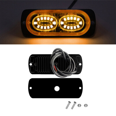 24-LED Car LED Strobe Warning Side Lights Security Emergency Light Signal Lamp