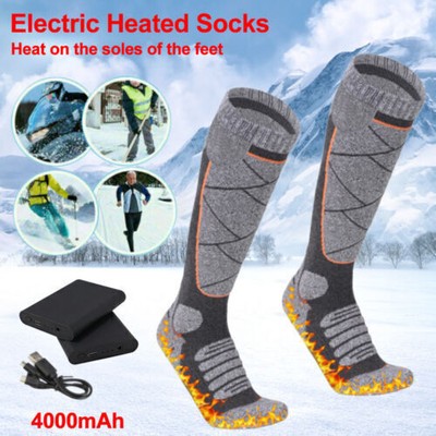 Winter USB Beheizbare Socken Akku Beheizte Socken Fußwärmer Unisex Heizsocken