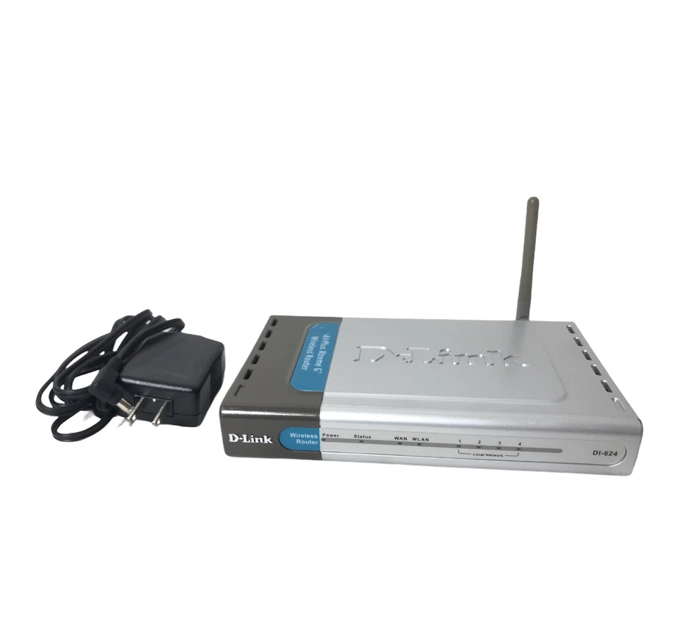 D-Link DI-624 Wireless Cable/DSL Router, 4-Port Switch, 802.11g, 108Mbps - Image 2 of 4