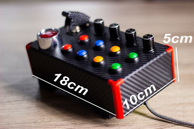 ButtonBox Sim Racing Button Box 22 Functions Luminous Start Lever