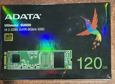 ADATA Ultimate Series SU650 Internal SSD 120GB SATA III 2.5" 3D NAND 520MBps