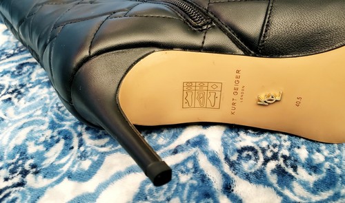 NEW KURT GEIGER BICKLEY BLACK QUILTED 