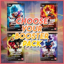 DRAGON BALL SUPER FUSION WORLD CHOOSE YOUR BOOSTER PACK ENGLISH VERSIONS