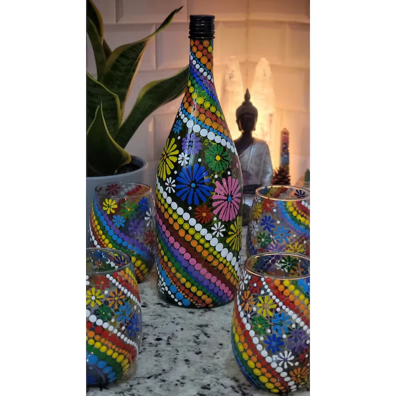 Hand Painted Bottles for sale | eBay