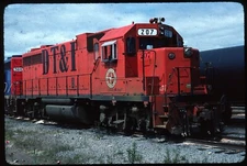 Original Rail Slide - DTI Detroit Toledo & Ironton 207 Flat Rock MI 8-1982