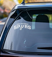 San Antonio Spurs Vinyl Decal Car Truck Vehicle Window Wall Sticker White v2