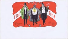 Flor Fina art nouveau   inner  cigar box label