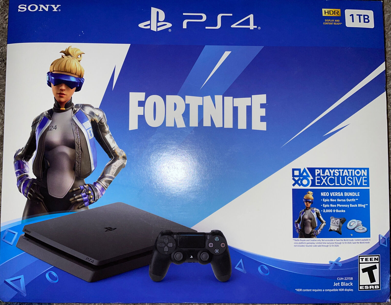 Sony PlayStation 4 1TB Fortnite Versa Console-Jet Black *CODE NOT INCLUDED* 711719532620 | eBay