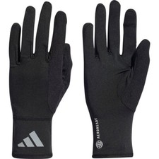 Adidas AeroReady Running Gloves |Unisex Large L - Black - Brand New