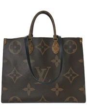 Louis Vuitton Brown Monogram Reverse Coated Canvas Onthego Gm (Authentic Pre-