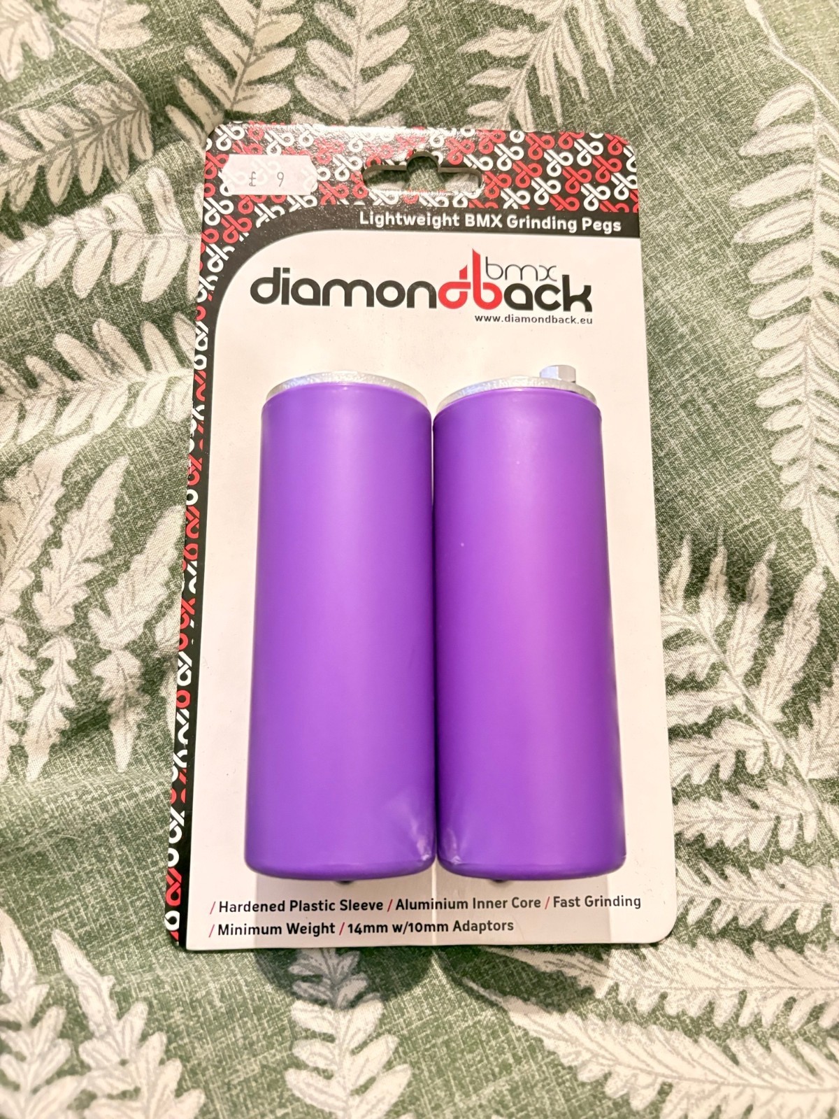 DIAMONDBACK LIGHTWEIGHT BMX GRINDING PEGS PURPLE DBX105P - BRAND NEW - UK SELLER