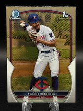 2023 Bowman Chrome 1st Bowman Yilber Herrera RC Minnesota Twins