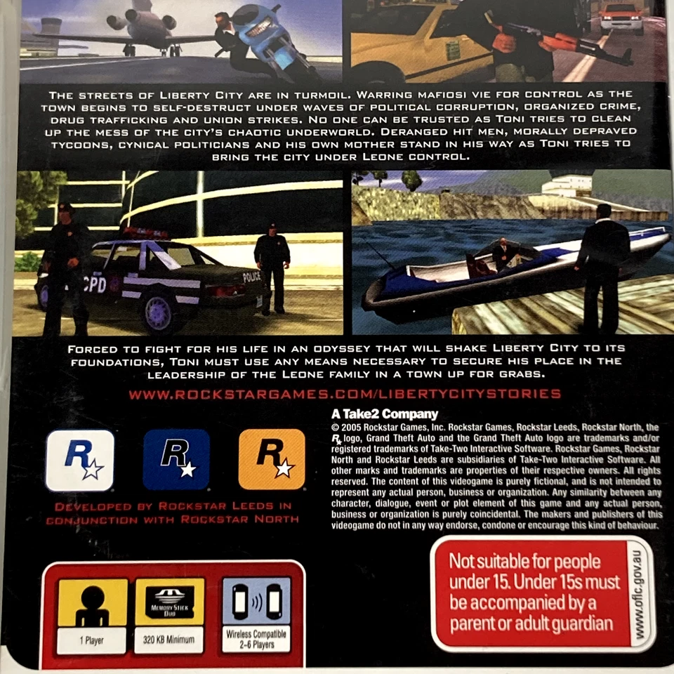 Grand Theft Auto Liberty City Stories Sony PSP PlayStation Brand New & Sealed - Image 4 of 4