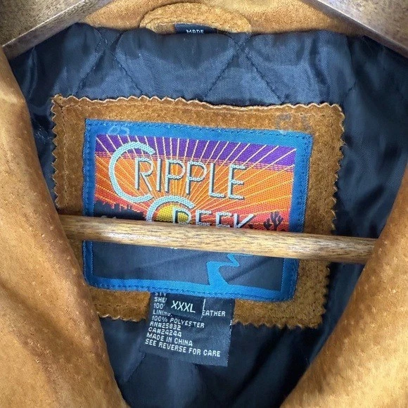 Cripple Creek Western 100% Leather Southwestern Full Zip Heavyweight Jacket 3XL - Image 3 of 4