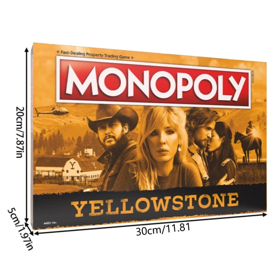 Monopoly Yellowstone TV Show Edition Gaming Edlition Board Game Ages 8+ UK - Image 2 of 4