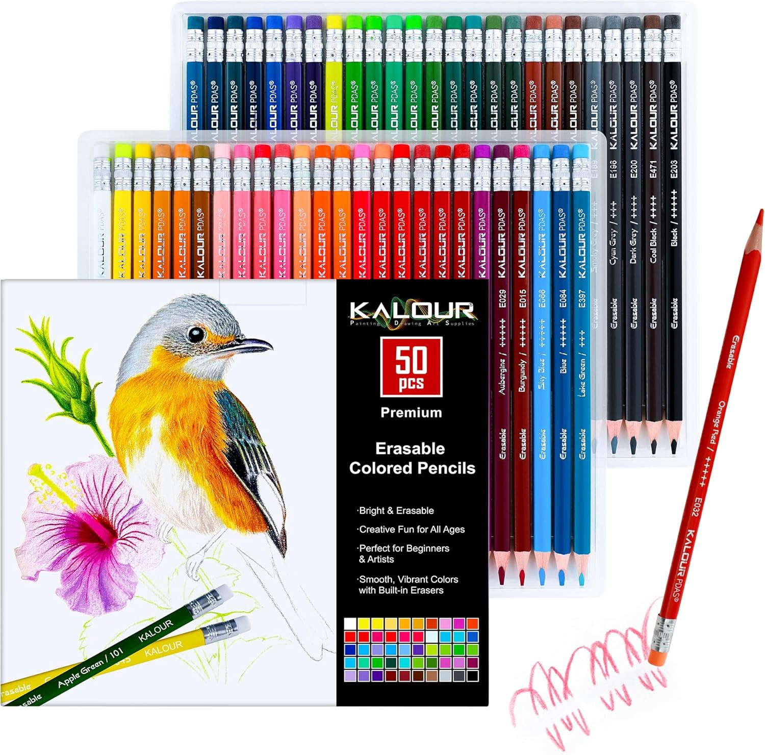 Set - Easy To Erase, Vibrant And Smooth Color