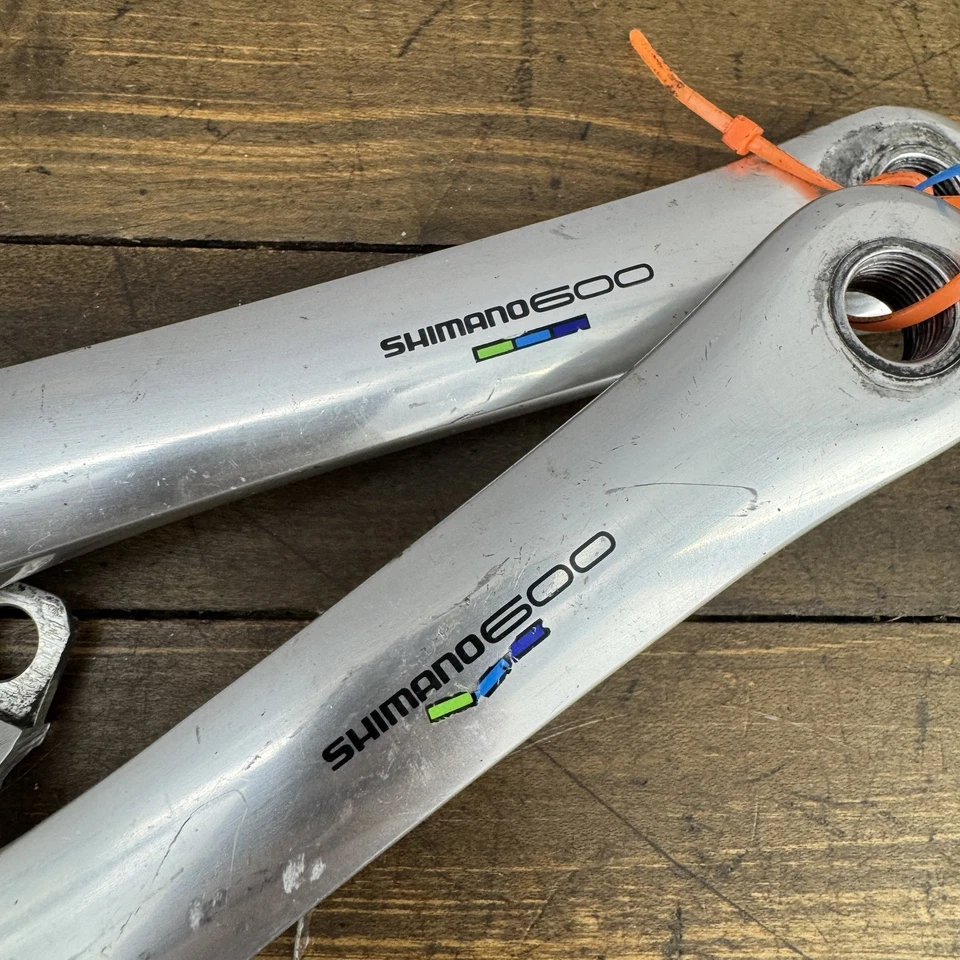Vintage Shimano 600 FC-6400 Crankset 170mm Japan Road Bike Crank Arms 130BCD - Image 3 of 4