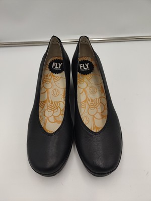 Women's Fly London WALO988FLY Mouse Black Leather Size 40(US 9-9.5) M