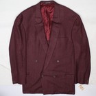 NWD Vintage Gianni Versace Sport Coat Mens 42L Maroon Wool Cashmere Blend Jacket