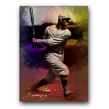 Zack Wheat #5 Art Card Limited 43/50 Edward Vela Signed (Brooklyn Dodgers)