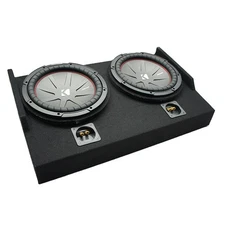 Kicker 48CWR122 12" Car Subwoofer Fits 15-25 Ford F150 Super Cab Dual Sub Box