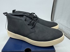 Izod Memory Foam Palmer Men's Black Faux Leather Comfort Casual Shoes - 11
