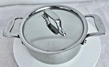 All-Clad 0.5 QT Stainless Steel Saucepan with Lid - New w/o Tags - Free Shipping