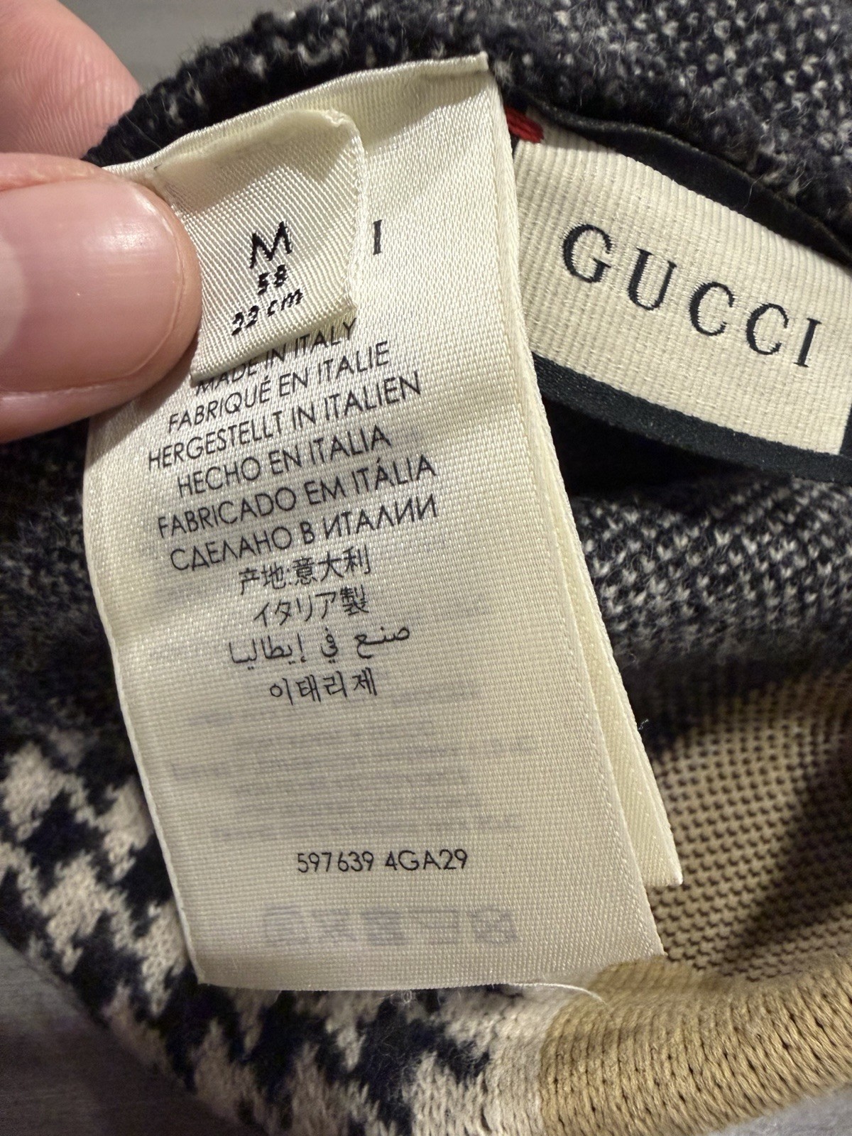 Gucci Rare Genuine Interlocking GG Pattern Wool  … - image 9