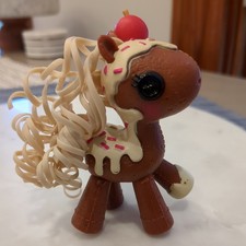 Lalaloopsy Ponies MOCHA 3.25  Pony Horse Pet Cherry Brown Target Exclusive