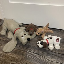 Vintage Pound Puppy and Mini Pound Puppy and Kitty Stuffed Plush