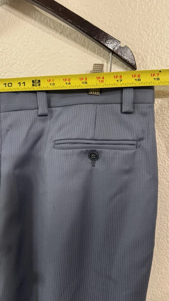 Traje Pantalones Chaqueta Sergio Valentino 54 S Entrepierna 28 Gris Azul Pura Lana Nueva 2 Piezas Foto 4 de 4