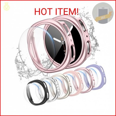Landhoo [6+6Pack] for Samsung Galaxy Watch 8 40mm Screen Protector Case, Hard PC